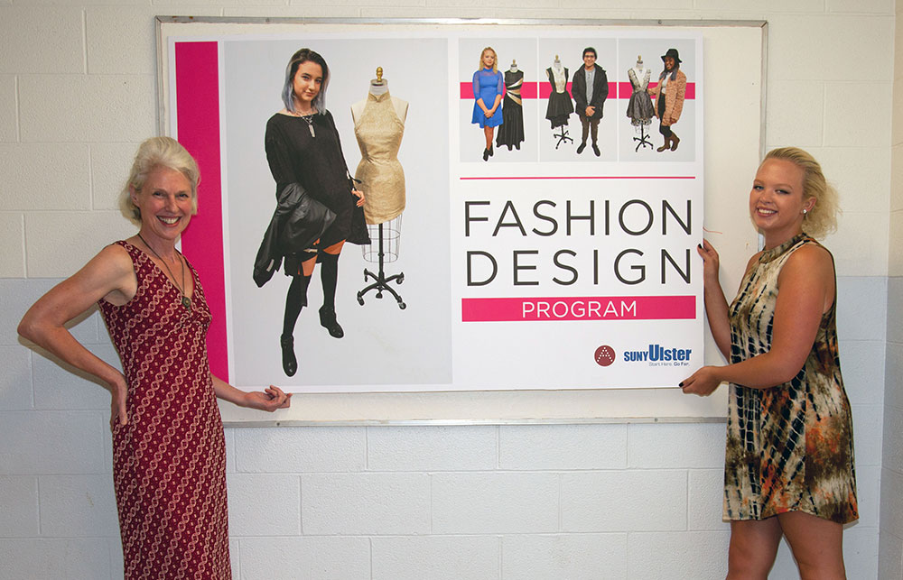 Kristin Flynn, Program Coordinator for the Fashion Desisgn Program with Student