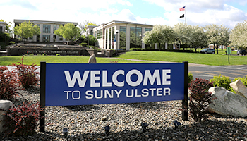 SUNY Ulster welcome sign on campus