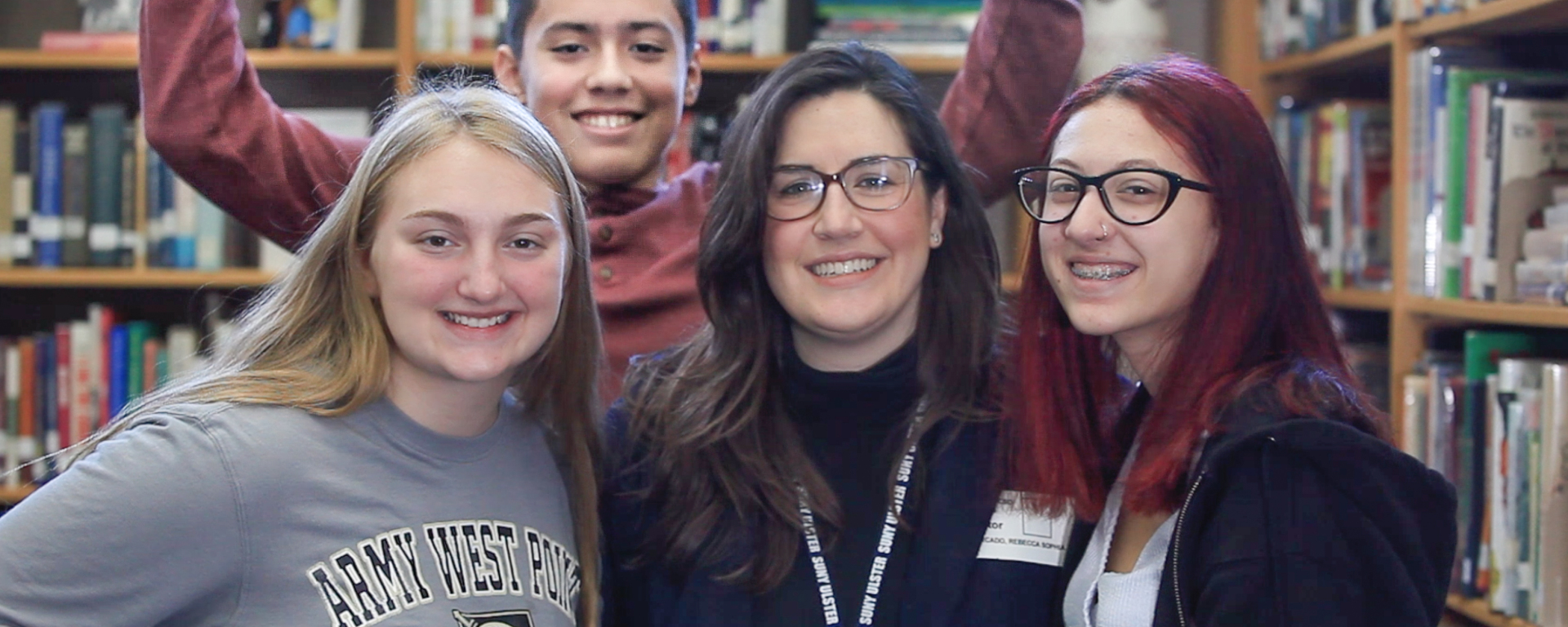 young students smiling